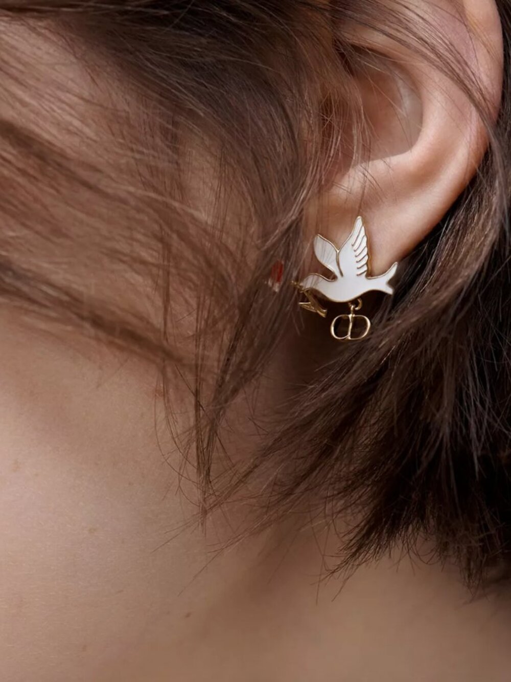 Dior Dioramour Doves & Roses Earrings - Picture 2 of 8